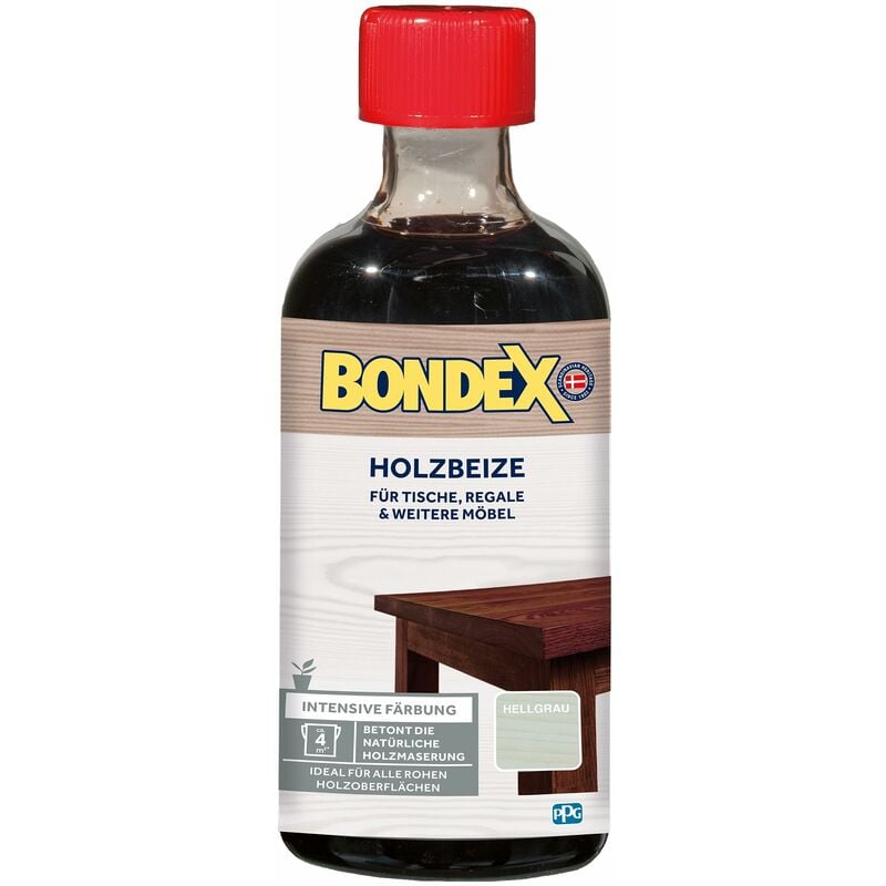 foto del prodotto mordente per legno all interno non trattato, grigio chiaro, 0.25 kg bondex