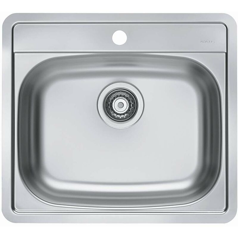 foto del prodotto more lavello 56x50 cm, acciaio inox 1106813 alveus