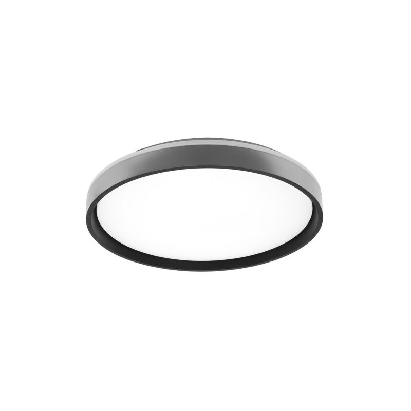 foto del prodotto morgan lampada da soffitto 60w 3000 4200 6500k argento nero 7,5x50x50cm 5400lm c remoto