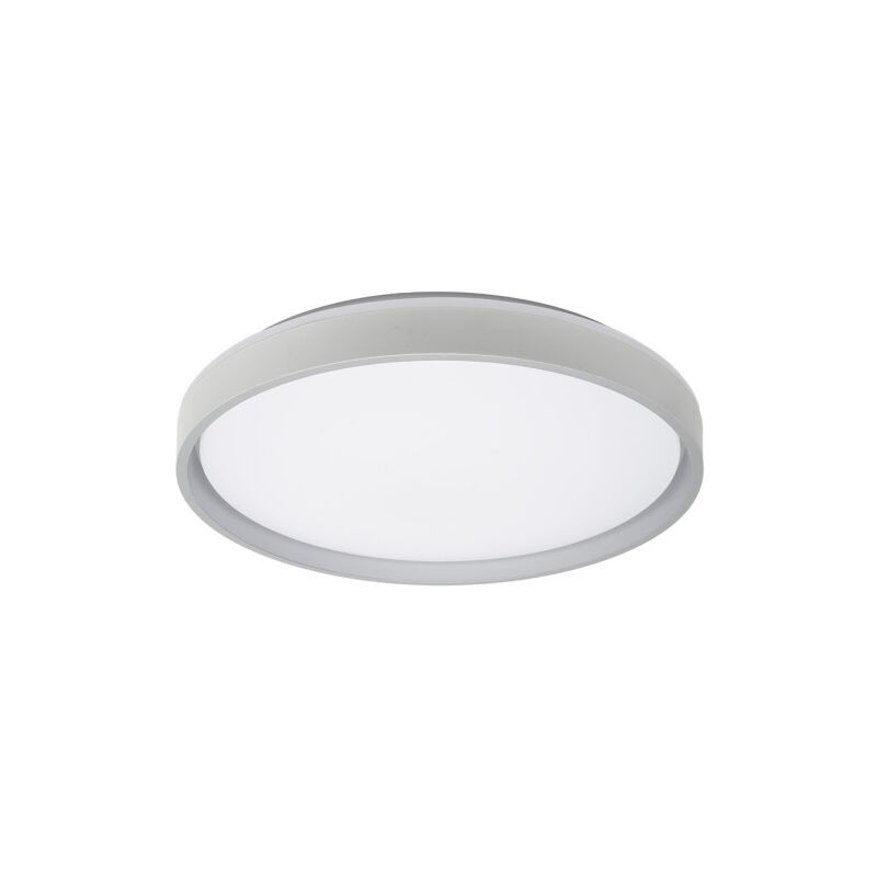 foto del prodotto morgan lampada da soffitto 60w 3000-4200-6500k bianco/argento 7,5x50x50cm 5400lm c/remoto