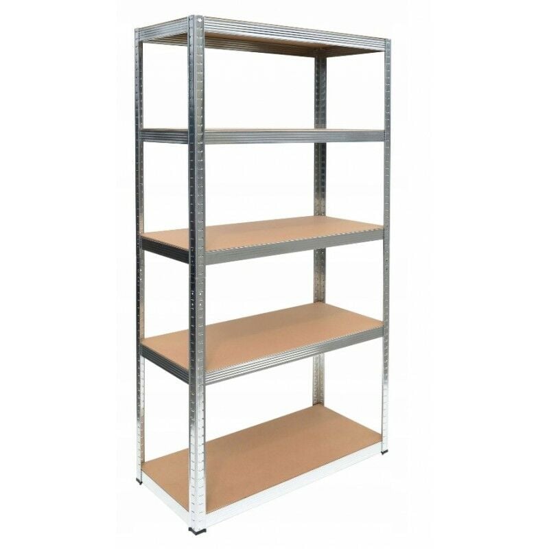 foto del prodotto morie scaffalatura industriale portata massima 875 kg 5 ripiani acciaio zincato pannelli mdf