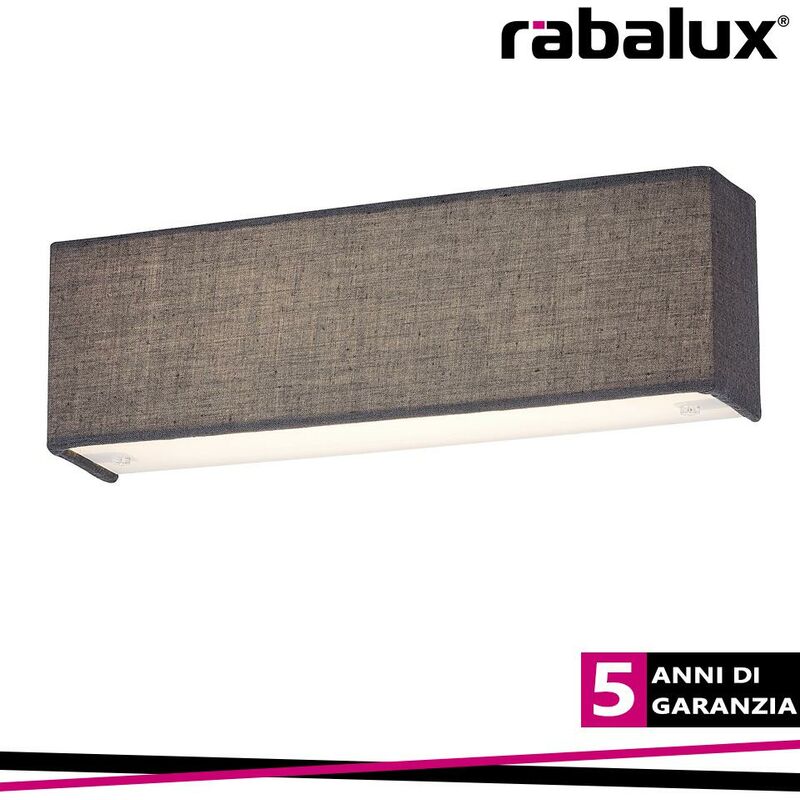 foto del prodotto morpheus, wall lamp, grey white, in built led 6w 420lm 3000k luce calda
