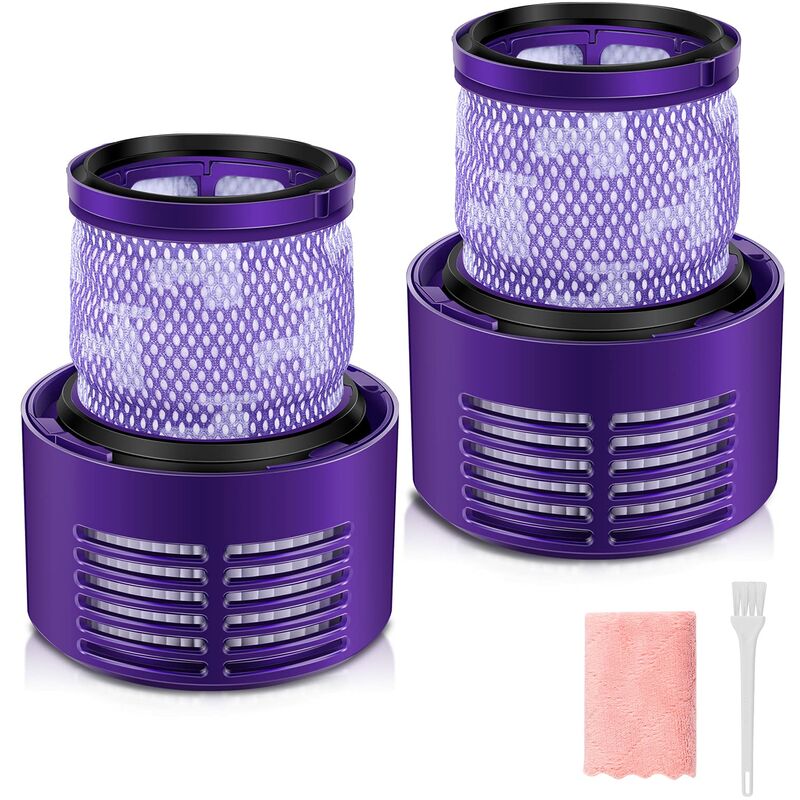 foto del prodotto morpilot filtro per dyson v10 serie, filtro di ricambio lavabile per dyson v10, dyson sv12 serie, con spazzola e panno per la pulizia, confezione