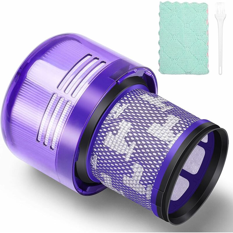 foto del prodotto morpilot filtro per dyson v11 serie, filtro di ricambio lavabile per dyson v11, dyson sv14 serie, dyson v15 detect, con spazzola e panno per la