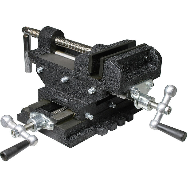foto del prodotto morsa a croce valex 1451574 per trapani a colonna 125 mm
