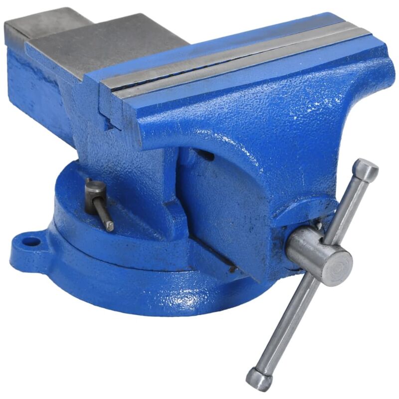 foto del prodotto morsa da banco blu 150 mm in ghisa vidaxl