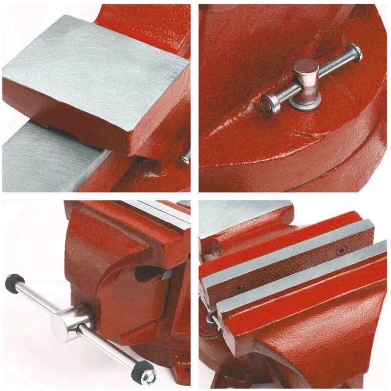 foto del prodotto morsa da banco fissa in acciaio apertura max ganasce 130 mm