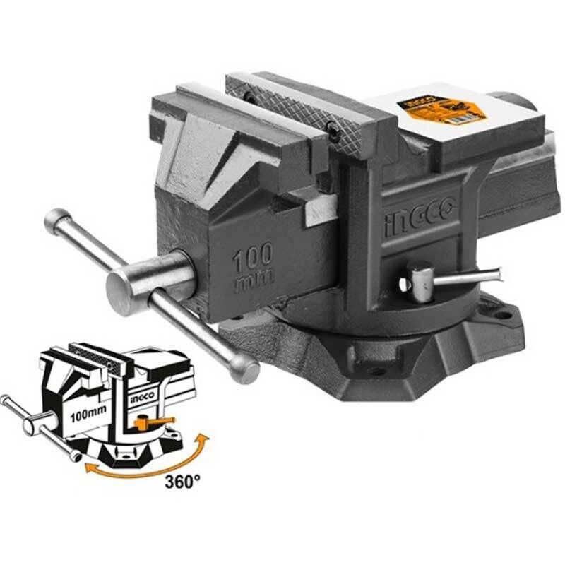 foto del prodotto morsa da banco girevole 100 mm ingco hbv084