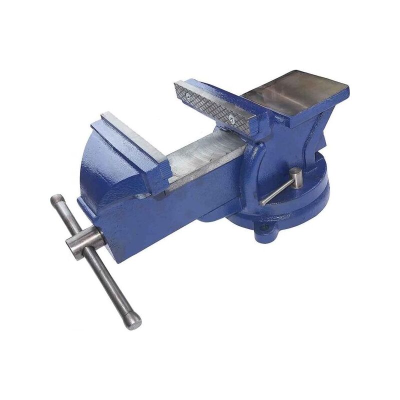 foto del prodotto morsa da banco girevole 125 mm incudine professionale in ghisa e acciaio