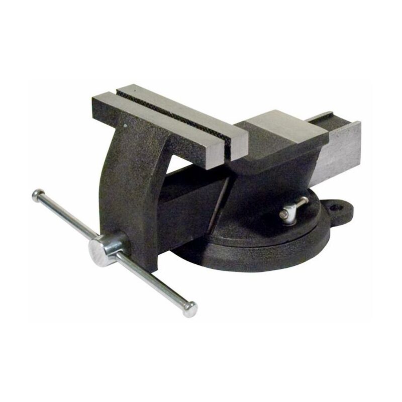 foto del prodotto morsa da banco in acciaio con base girevole 150mm