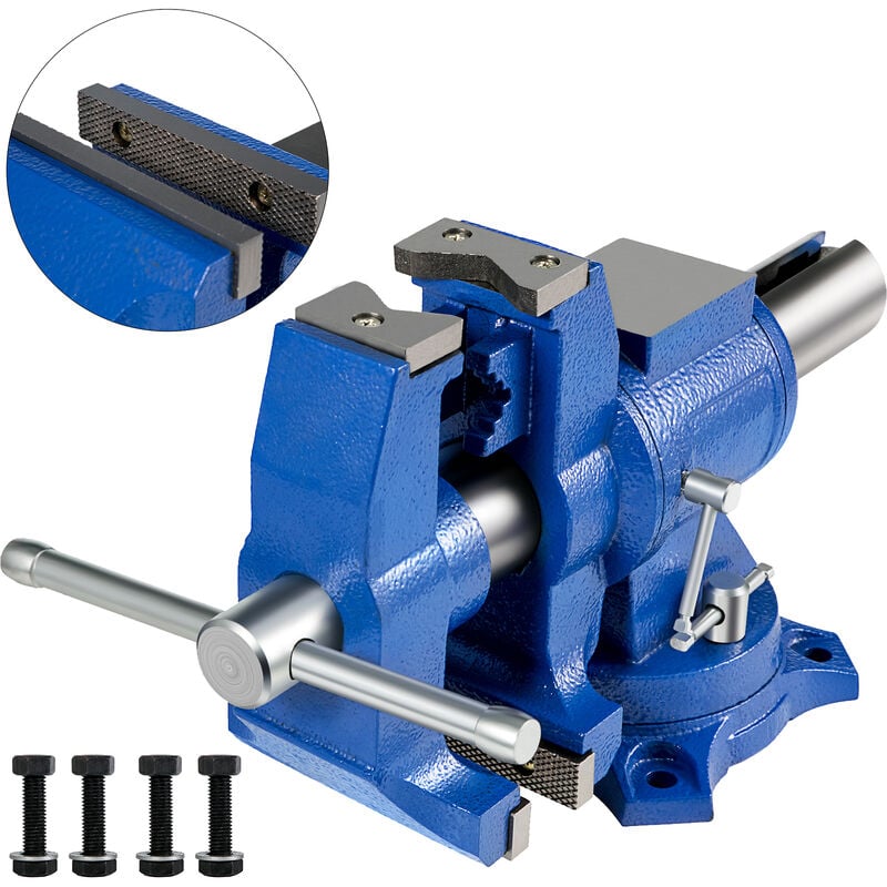 foto del prodotto morsa da banco multiuso 6 pollici 150mm morsa da banco girevole in ghisa morsa multiuso con base girevole 360 gradi vevor