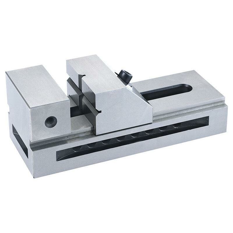foto del prodotto morsa di precisione in acciaio temperato e rettificato 80mm fervi m012 080