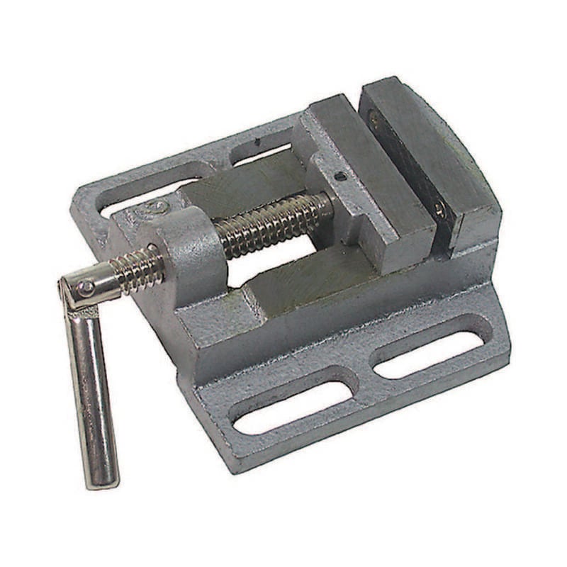 foto del prodotto morsa per trapano a colonna in alluminio ganasce mm.65, apertura mm.55, base mm.130x130
