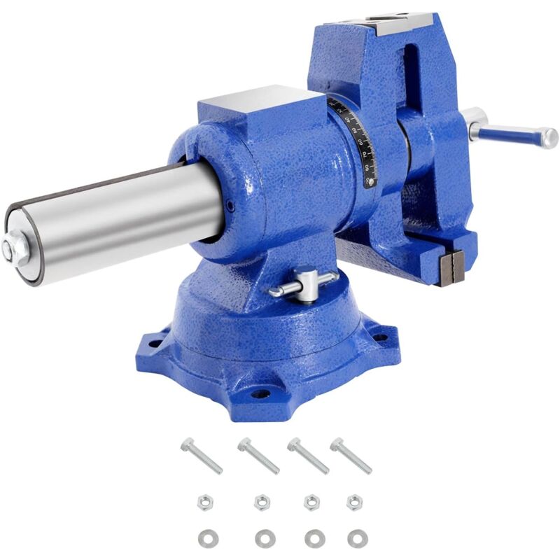 foto del prodotto morsa professionale a forma di incudine girevole a 360 , per banco da lavoro, morsa da tavolo, 100 mm