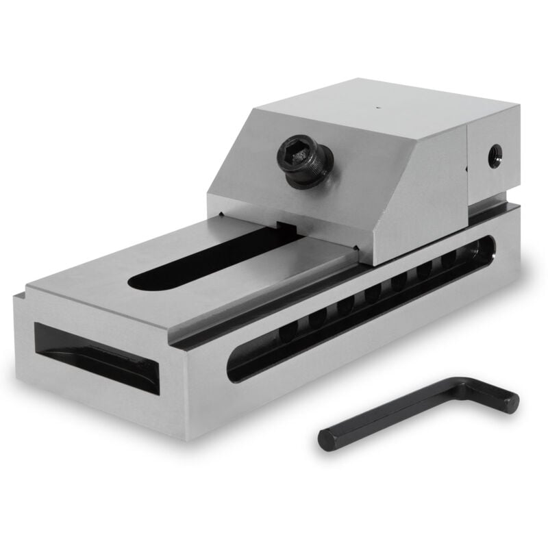 foto del prodotto morsa serraggio ridotto 100mm apertura 125mm altezza ganasce 45mm officina eberth