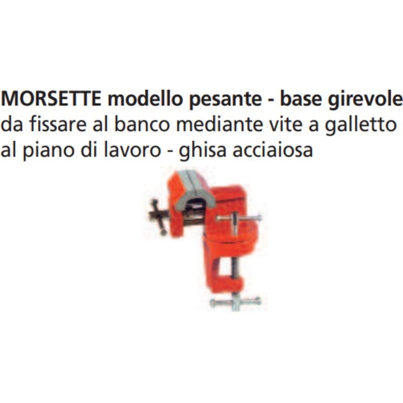 foto del prodotto morsetta da banco base girevole inghisa mm. 60 oreca