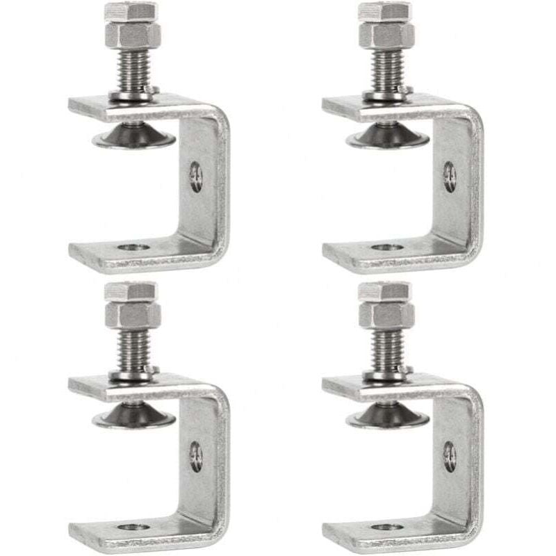 foto del prodotto morsetti in acciaio inossidabile per impieghi gravosi, 4 morsetti a c, morsetti a c per impieghi gravosi da 0-25 mm per carpenteria fai da te,