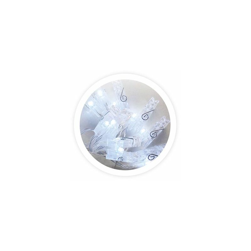 foto del prodotto morsetti led trasparenti 1,35m luce fredda