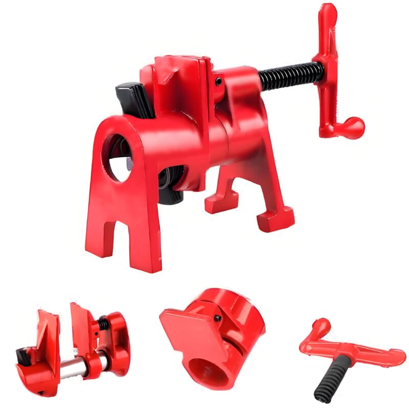 foto del prodotto morsetto 4 pezzi 3 4 tubo morsetto collare di serraggio morsetto rapido per legno morsetto verticale a manovella morsetto per legno morsetto per la