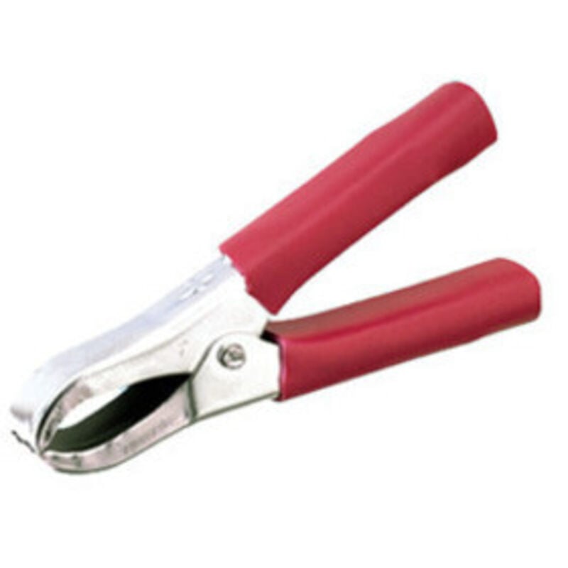 foto del prodotto morsetto a coccodrillo batteria 15a isolato rosso