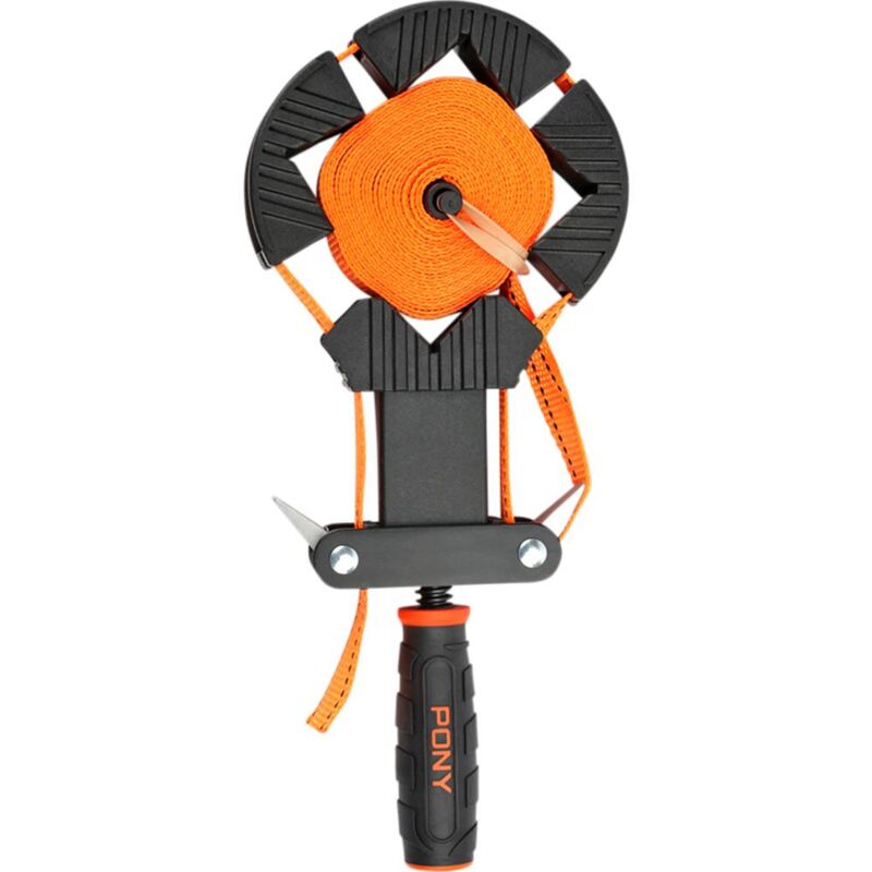 foto del prodotto morsetto a serraggio rapido pony 4,5 m con nastro 2391319 dimensione del prodotto, lunghezza 375 mm