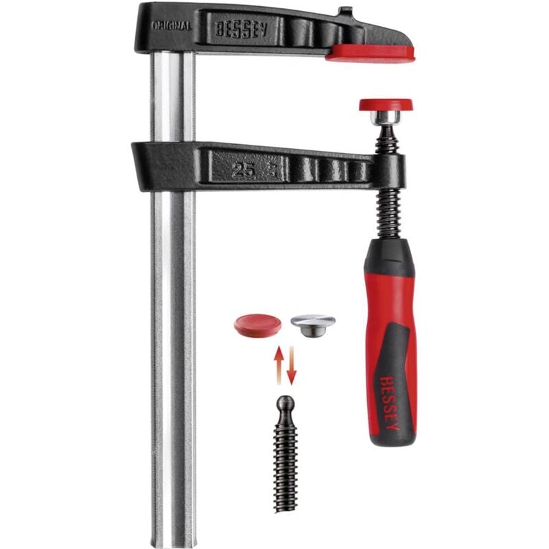 foto del prodotto morsetto a vite tg 2k 500 120 bessey tg50s12 2k apertura max. 500 mm misura della sporgenza 120 mm
