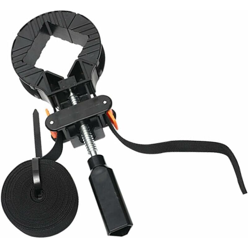 foto del prodotto morsetto angolare regolabile a cinghia, morsetto angolare regolabile a 4 ganasce, morsetto angolare a cinghia, applicare all angolo del cassetto,