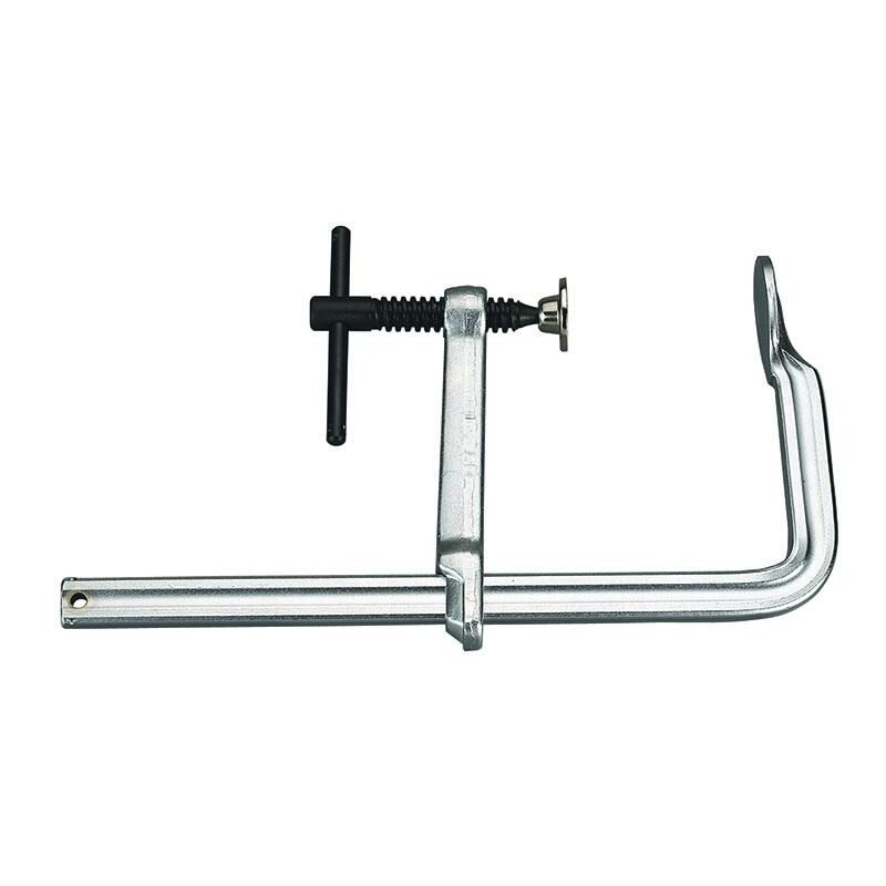 foto del prodotto morsetto con serraggio a vite in accaio temprato 200 mm art. m006 200 fervi