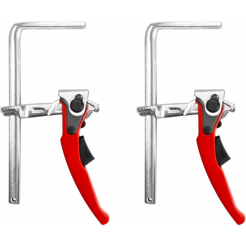 foto del prodotto morsetto da tavolo, meccanismo a leva, sgancio rapido, capacit 160mm, profondit gola 60mm, utilizzato per molatura e taglio 2 pezzi