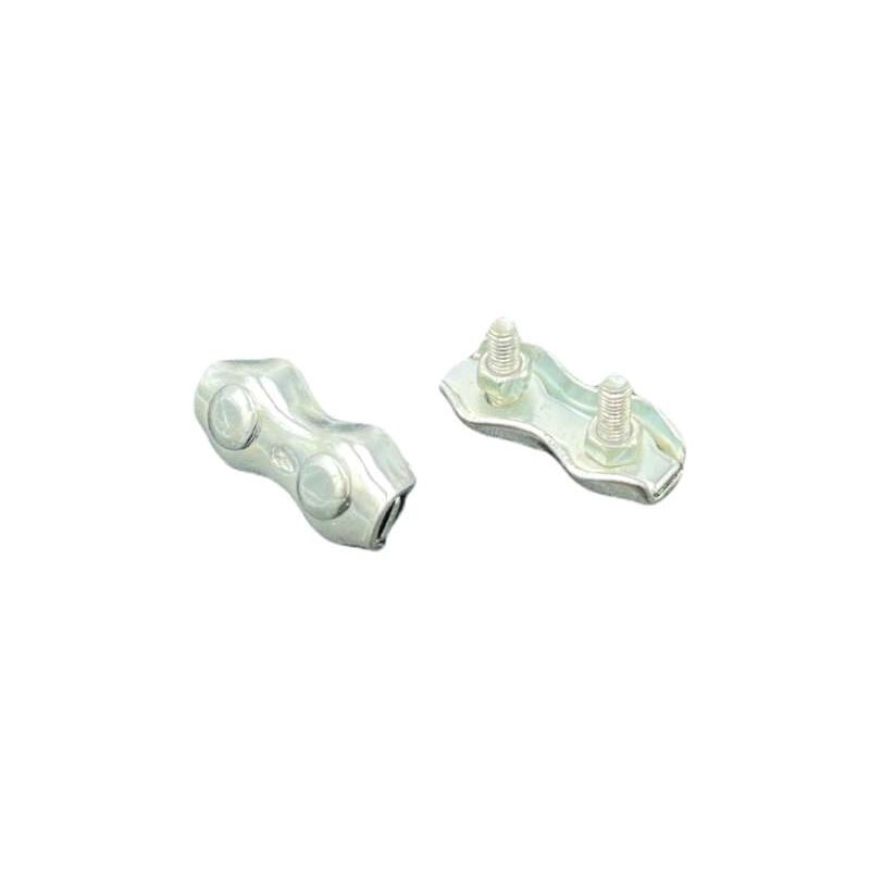 foto del prodotto morsetto duplex zincato mm.4
