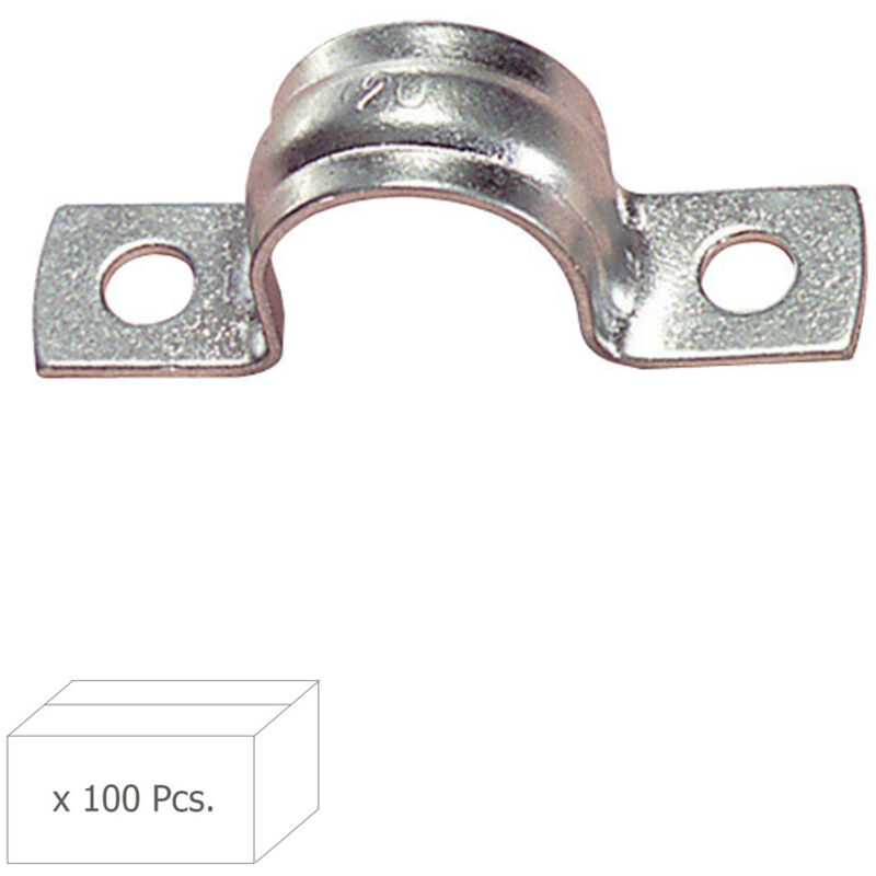foto del prodotto morsetto in metallo 2 gambe 42 mm. wolfpack box 100 unit 