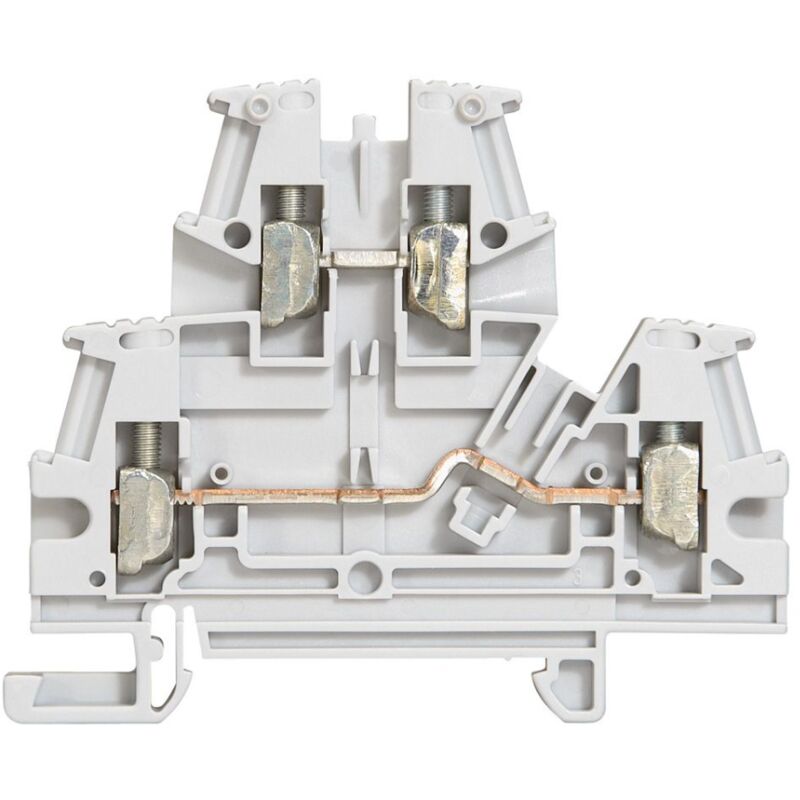 foto del prodotto morsetto legrand 2,5mmq attacco din colore grigio 037167