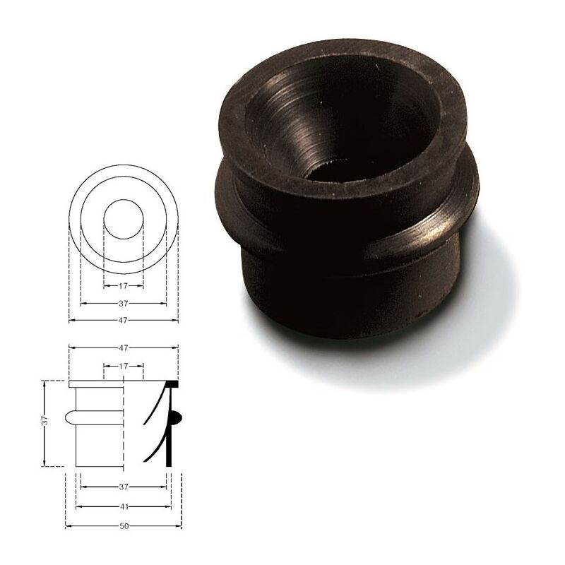 foto del prodotto morsetto mezzoring per curve mm.40 tubi d.25 32 224800gn