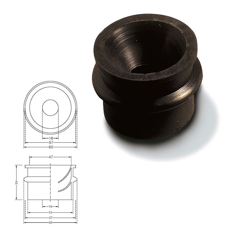 foto del prodotto morsetto mezzoring per curve mm.50 tubi d.25 40 225000gn