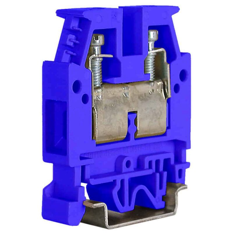 foto del prodotto morsetto passante standard cabur 10mmq blu cbx45