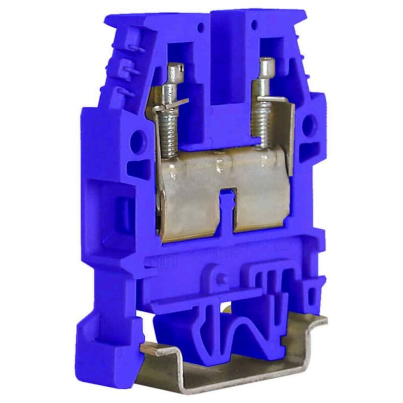 foto del prodotto morsetto passante standard cabur 6mmq blu cbx34