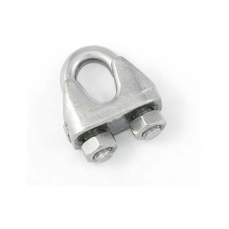 foto del prodotto morsetto per funi 5 mm. in acciaio zincato 4 pz.