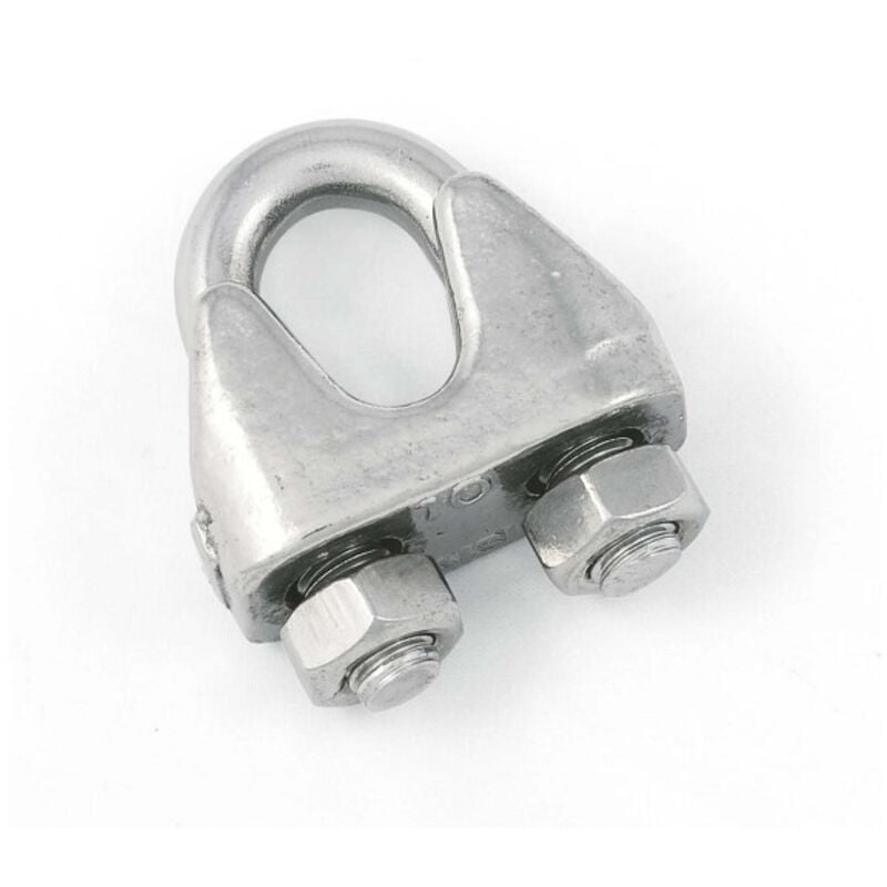foto del prodotto morsetto per funi 6 mm. in acciaio zincato 4 pz.
