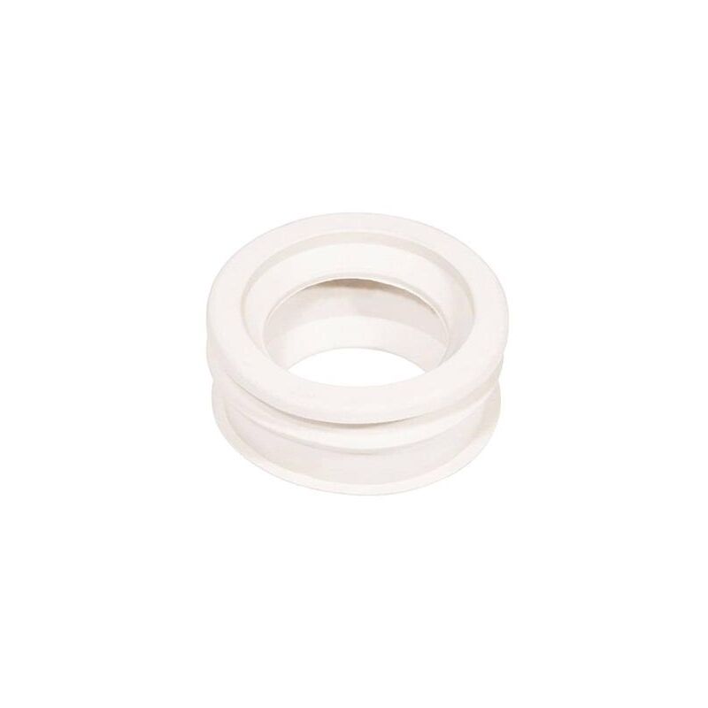 foto del prodotto morsetto per scarico wc 40 x 45 bianco