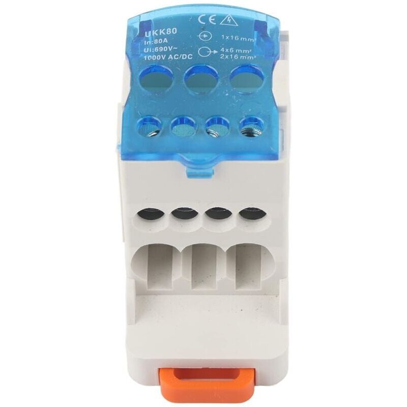 foto del prodotto morsetto per scatola di distribuzione elettrica ymyny da 16 mm , connettore per cavi elettrici, morsetto per guida din, scatola di distribuzione