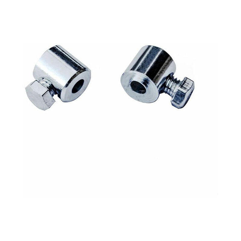 foto del prodotto morsetto serracavi 4 mm. in ferro zincato con vite laterale 4 pz.