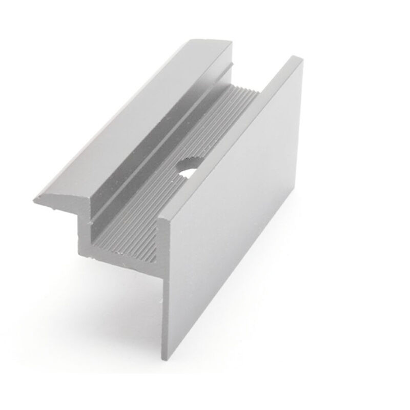 foto del prodotto morsetto terminale a y in alluminio altezza del modulo 45 mm