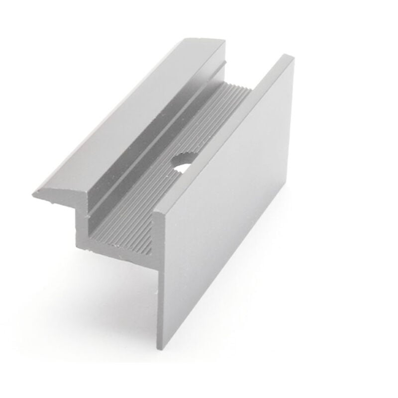 foto del prodotto morsetto terminale a y in alluminio - altezza del modulo 50 mm