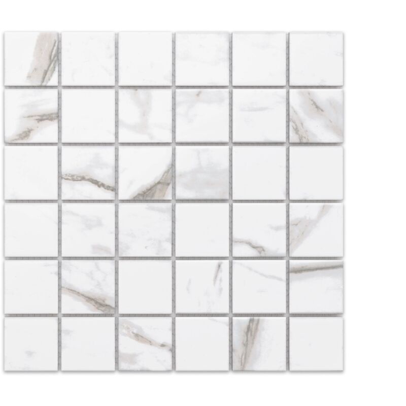 foto del prodotto mosaico in ceramica marmo quadrato