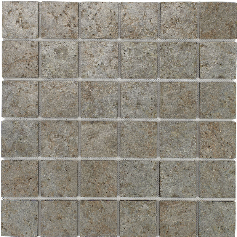 foto del prodotto mosaico in pietra naturale 100 x 50 cm piastrella 5 x 5 cm rame
