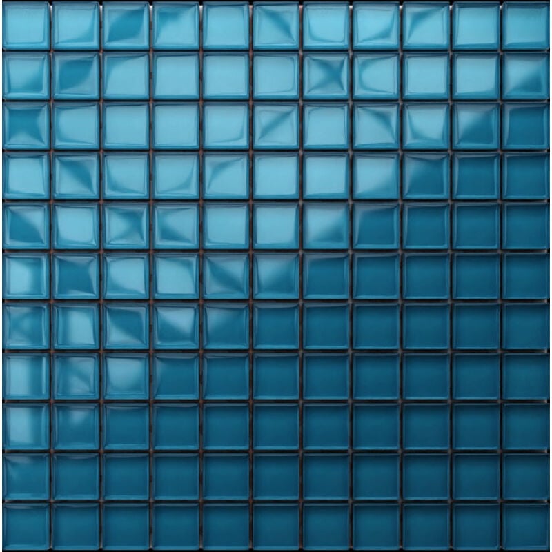 foto del prodotto mosaico in vetro su rete per bagno e cucina 30cm x 30cm cote d azur