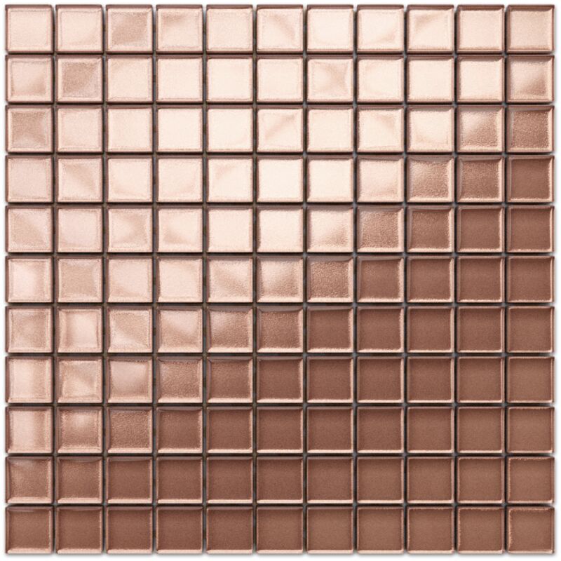 foto del prodotto mosaico in vetro su rete per bagno e cucina 30cm x 30cm sun tanning