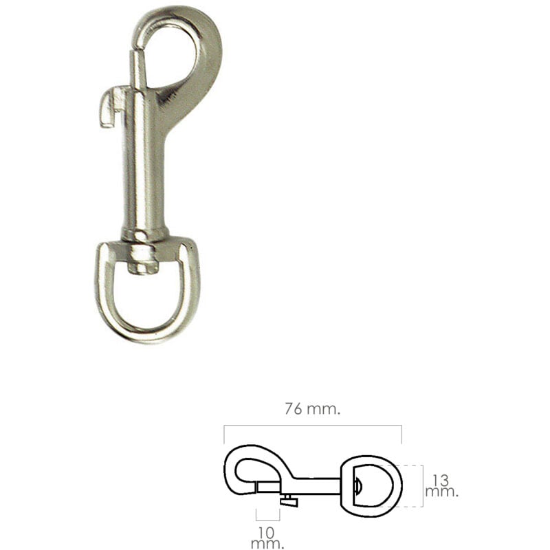 foto del prodotto moschettone a molla da 1 2'.