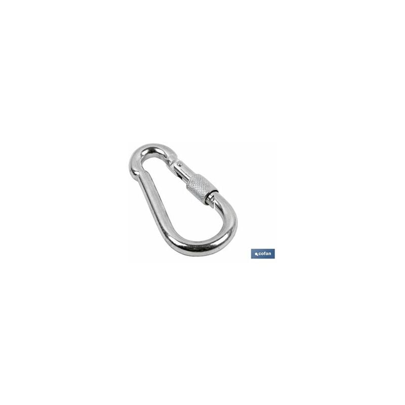 foto del prodotto moschettone con assicurazione m 11x120