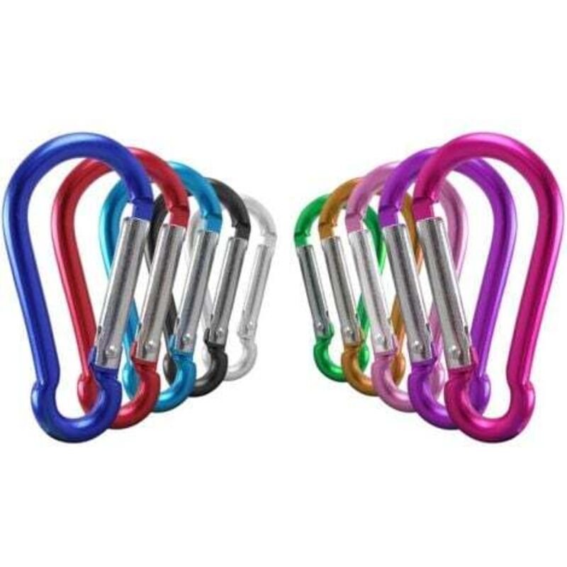 foto del prodotto moschettone multifunzionale con anello a d per sport all aria aperta con clip in alluminio